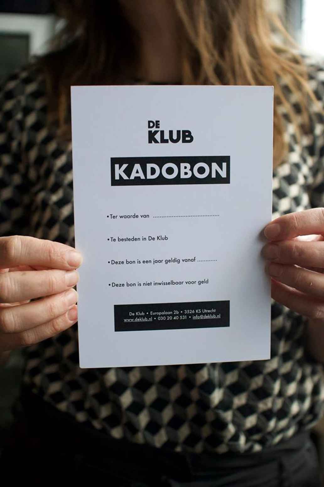 Cadeaubon van De Klub